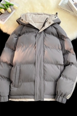 港风冬季新款连帽棉服中性情侣风潮牌百搭外套333-P85，男装棉衣，星座717