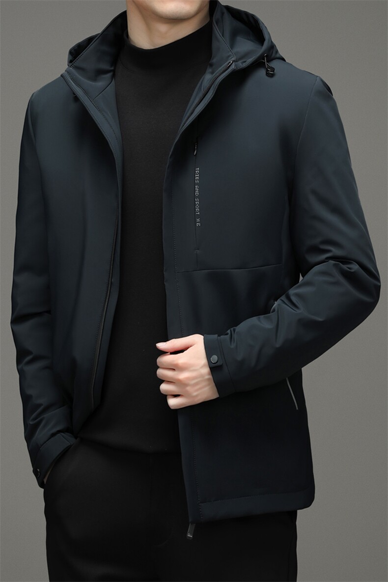 中年男白鸭绒脱卸帽羽绒服男装休闲外套中年爸爸装YYYR067-P205,男装羽绒服,电商B212（原钱塘6029）