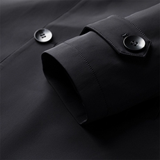 2024年外套男中长款风衣秋季薄款潮流休闲翻领中年男士高端夹克男，男装风衣，钱塘6003A(原)4033A