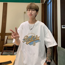 可48小时发货支持抖音得物来样二开美式满天星亮片短袖T恤MTX646，男装T恤，电商A486-1