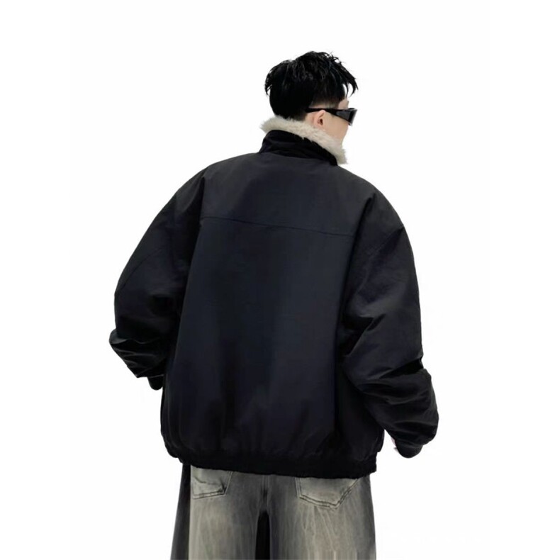 (网图)复古鹿皮绒座山雕棉服潮牌情侣百搭保暖棉服313B-PM08-P115,男装棉衣,星座313B
