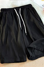 K6059/P30夏季新款港风平铺垂感冰丝休闲裤短裤男装中裤沙滩裤子，男装牛仔裤，电商A141