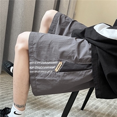 XZ612-K758-P45控59夏季美式短裤条纹撞色速干篮球裤沙滩裤，男装牛仔裤，星座612