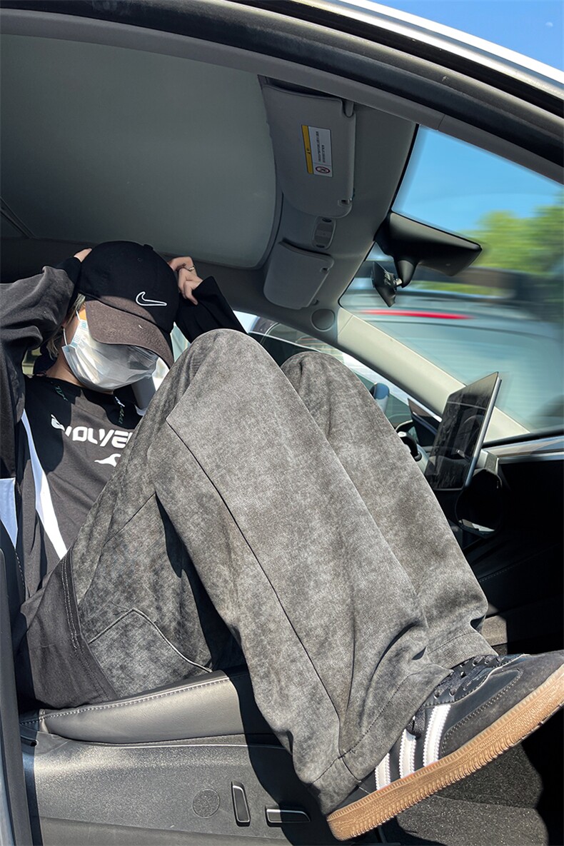 8XL-M休闲裤男复古做旧扎染卫裤特大码裤男裤脏脏裤K985P50控78,男装休闲裤,电商D206-1