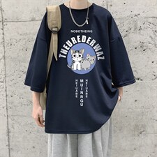 Q11160-P30春夏季七分袖t恤男大码五分袖男短袖中袖大皂风，男装T恤，电商A040