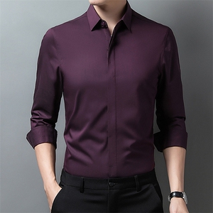 男式服装秋季新款衬衫男长袖翻领休闲四季可穿衬衣 XY716-P65图片