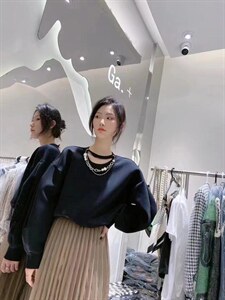 韩版卫衣，女装卫衣/绒衫，TANG.+