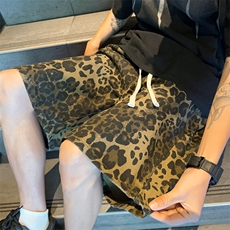 豹纹牛仔裤短裤大裤衩B342-DK334-特P35控68，男装牛仔裤，电商B342