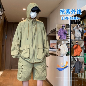 UPF100+有报告 凉感轻薄透气套装防晒服 两件套HS621-P70图片