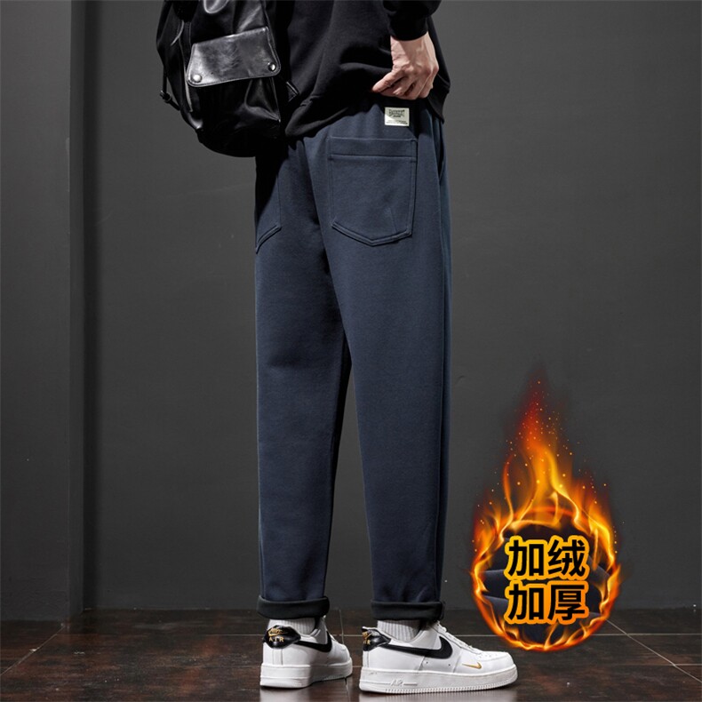 特批锥形加厚裤子男士秋冬款潮流宽松直筒休闲裤J830-P40/加绒P50,男装卫衣,星座509