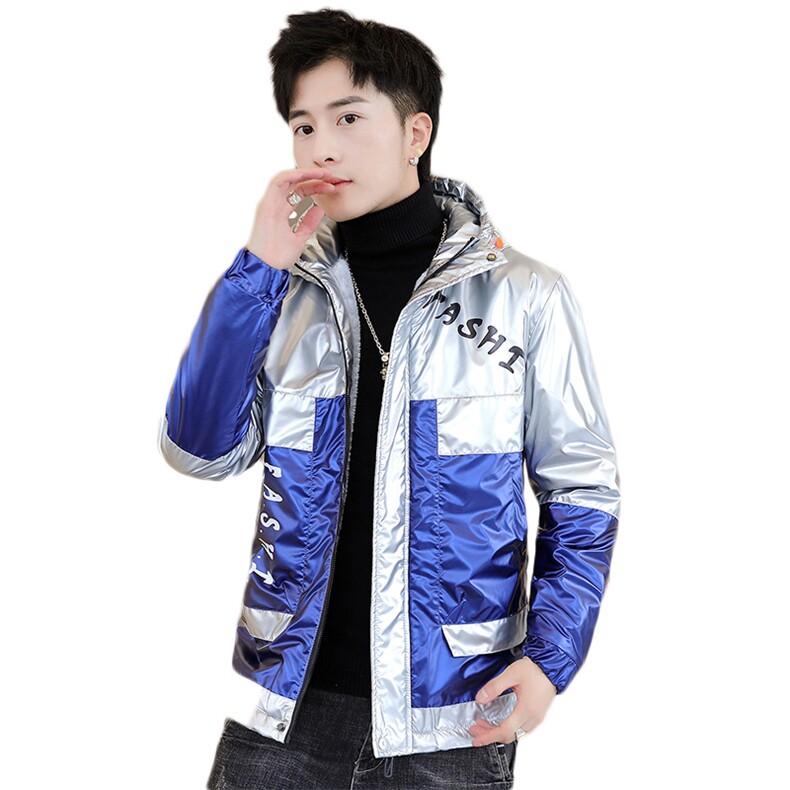 冬季亮上拼羽棉服男模特加厚夹克保暖外套工装棉衣黄871加绒,男装夹克,星座1207