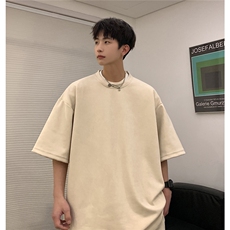 1港风模麂皮绒大码M-5XL短TDT8766P23DK8767P32套装TZ8757P55，男装休闲套装，星座226-2