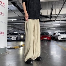 休闲裤男士韩版潮流高街百搭阔腿2024新款ins夏季长裤K5372-P33，男装休闲裤，星座412-2