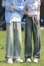 天丝牛仔裤X2454-TP4568情侣款男薄款夏季弹力宽松冰丝长裤，男装牛仔裤，电商A102