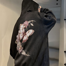 2024美式复古松连帽麂皮绒卫衣XZ301B-JB1004-P55，男装卫衣，星座301B