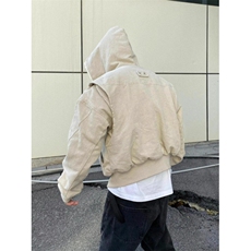 M66-P110美式哈灵顿夹克男秋冬季座山雕重磅帆布外套短款加绒棉服，男装夹克，星座215-1