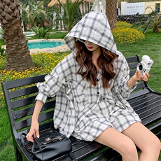 韩系休闲格子衬衫套装裙女2025年夏季新款小个子显瘦半身裙两件套，女装套装/套裙，浙宝276（原081）