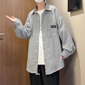 男春季新款格子衬衫C38P38图片