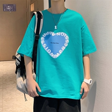 ！200G！2023春夏新款发泡印花男士短袖T恤纯棉体恤T2209P25，男装T恤，电商B220