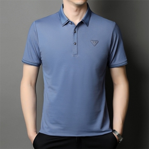 夏季男短袖T恤商务休闲男装中年翻领polo衫半袖上衣JD8631-P63图片