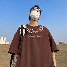 量大优供视频220克美式短袖t恤T2893得物直播有280克品质，男装T恤，电商A486