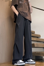夏季休闲冰丝裤男垂感裤子男A061-EX50292-聚酯纤维-特批25，男装休闲裤，电商A061