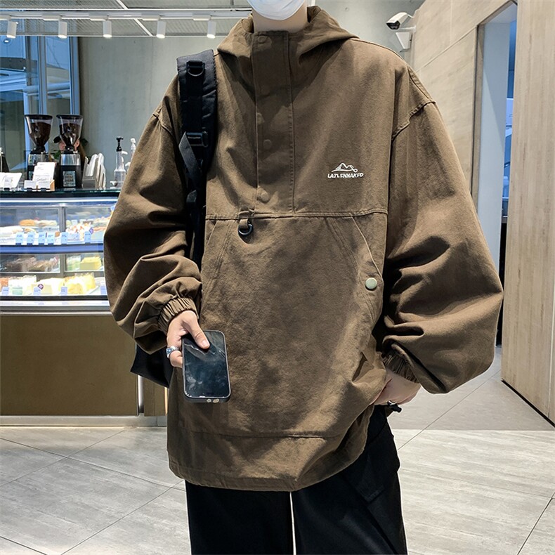 A698-P532023秋季潮机能工装夹克新款日系百搭冲锋衣外套男款,男装夹克,星座512-6