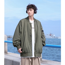 新款飞行夹克男美式复古棒球服外套高街潮牌CYJK9271P-75控价109，男装夹克，电商A128