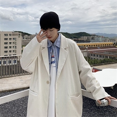 春季复古潮牌宽松休闲西服男韩版潮流小西装痞帅外套W8062-P40，男装西服，星座512-4