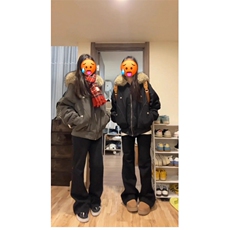 美式复古座山雕派克棉服外套男女冬季毛领连帽短款情侣棉衣，男装棉衣，星座506A