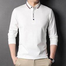 G3937男士2023年春季新款长袖体恤青年翻领POLO衫t恤P63图片