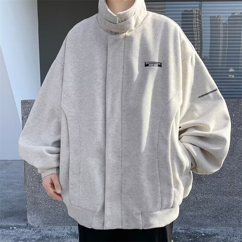 男春秋韩版潮流潮牌港风宽松拼接撞色休闲服外套，女装短外套，星座716-2