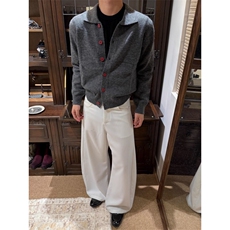 W10989-P63网图现货设计感针织开衫百搭翻领针织开衫毛衣外套，男装针织衫/毛衣，星座1608