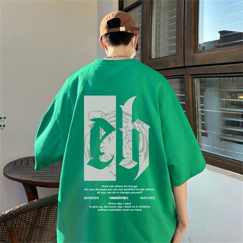 230g重磅纯棉!夏季短袖t恤男半袖男DSA028-MDT21Z627-P25,男装T恤,电商A028