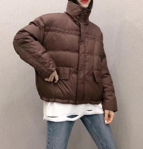 DG851韩版新款时尚立领保暖百分百羽绒服,女装羽绒服,L·H·X