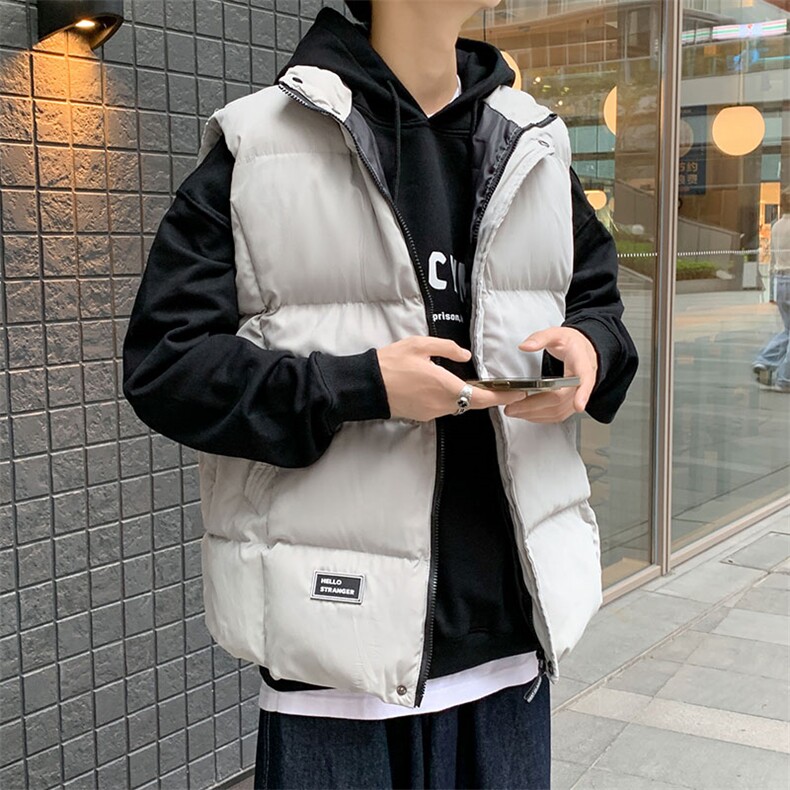 情侣男女同款潮流休闲宽松流行保暖加厚棉马甲B760-P55【特价】,男装棉衣,电商A007