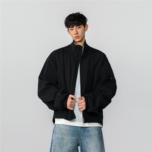 男装2026春季飞行服夹克春装大码clean fit宽松拉链外套S381-特88图片