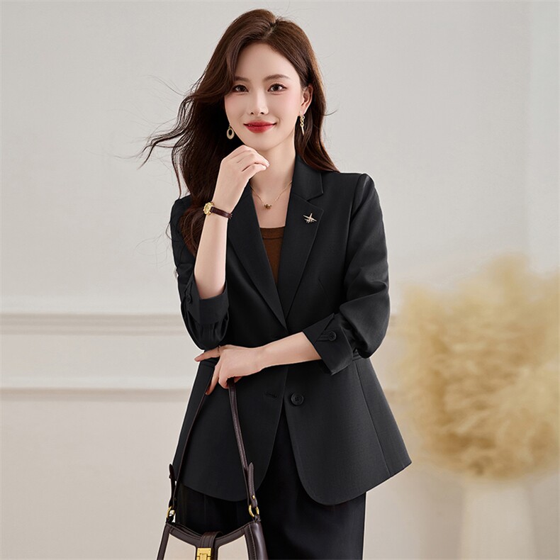 小西装外套女2025春秋装新款韩版时尚气质职场短款长袖女士小西服,女装短外套,伊航服饰
