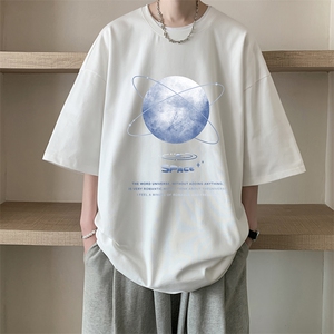 230g重磅纯棉短袖t恤男大码半袖半截袖 DX17241-P20图片