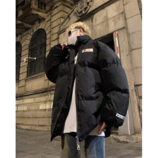 潮牌美式复古字母面包棉服男冬季情侣高街棉衣外套MY233，男装棉衣，星座1116A-1（原606A）