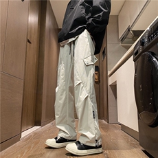 抖音品质新款潮流口袋褶皱设计防水冲锋裤B315-K23522-特p30控58，男装休闲裤，电商B315