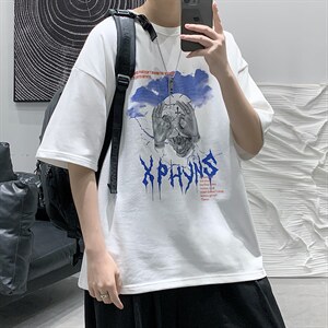 2025夏季 原创设计港风潮流美式宽松休闲T恤 B266-DX03-P30图片