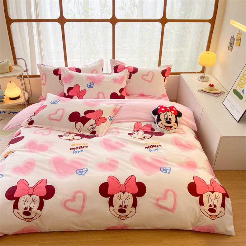 新款亲肤棉卡通四件套，床品套件，一起卖家纺