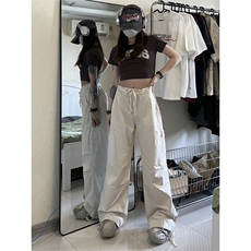 B221美式ins街头hiphop宽松工装休闲裤子LK23122-P65控88，男装休闲裤，电商B221