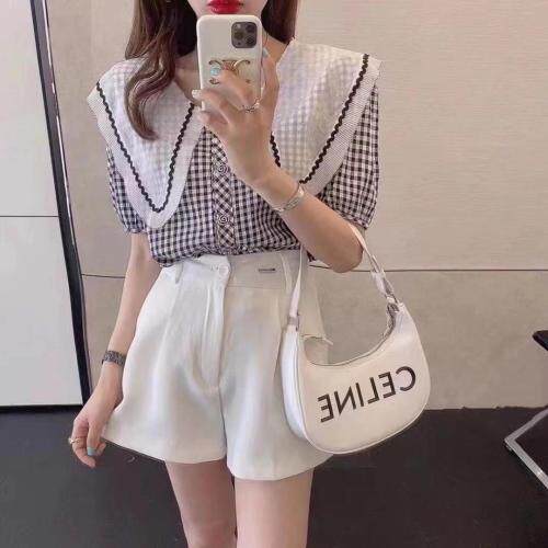 格子小衫，女装，千衣百顺