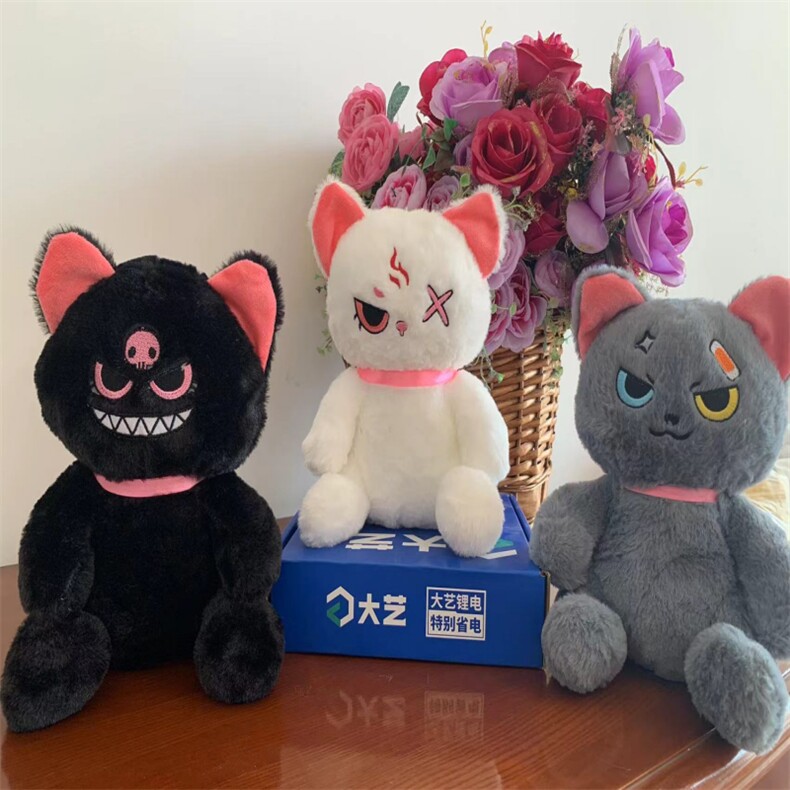 月亮猫，小贺毛绒玩具