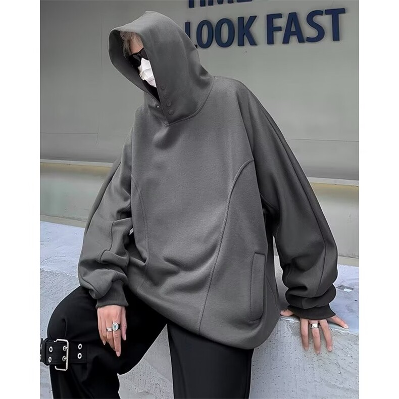 美式高街卫衣男韩版潮流连帽帅气2024冬季新款ins外套WB173-P52,女装短外套,星座412-2