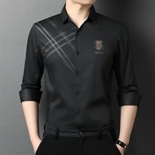 J576钱塘2021-1秋季新款男士高端轻奢长袖衬衣大货主推P72，男装衬衫，钱塘207-1