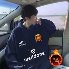 抖音得物供货可提供视频秋冬重磅美式宽松连帽卫衣DL2260，男装卫衣，电商A486
