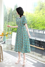 现货～新款连衣裙～气质款L到4XL，女装连衣裙，欧雅思丹尔